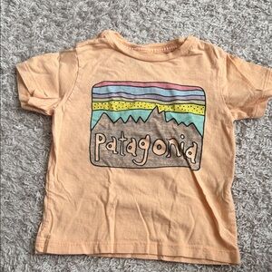 Patagonia Kids Peach Mountain Graphic Tee